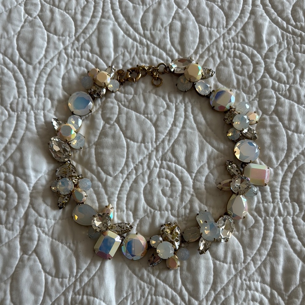 J. Crew Iridescent Crystal Necklace